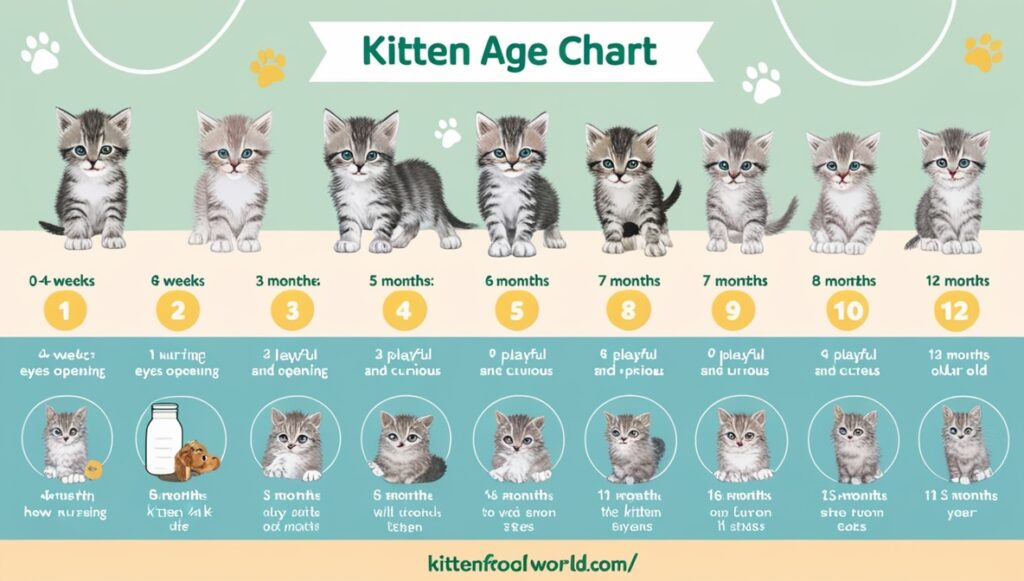 Kitten Age Chart: Track Your Kitten's Growth and Development by Weeks ...