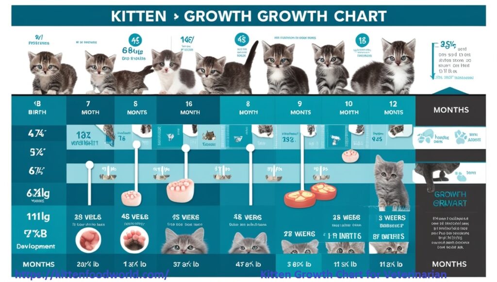 Image of Kitten Growth Chart for Vet and Pet Parents