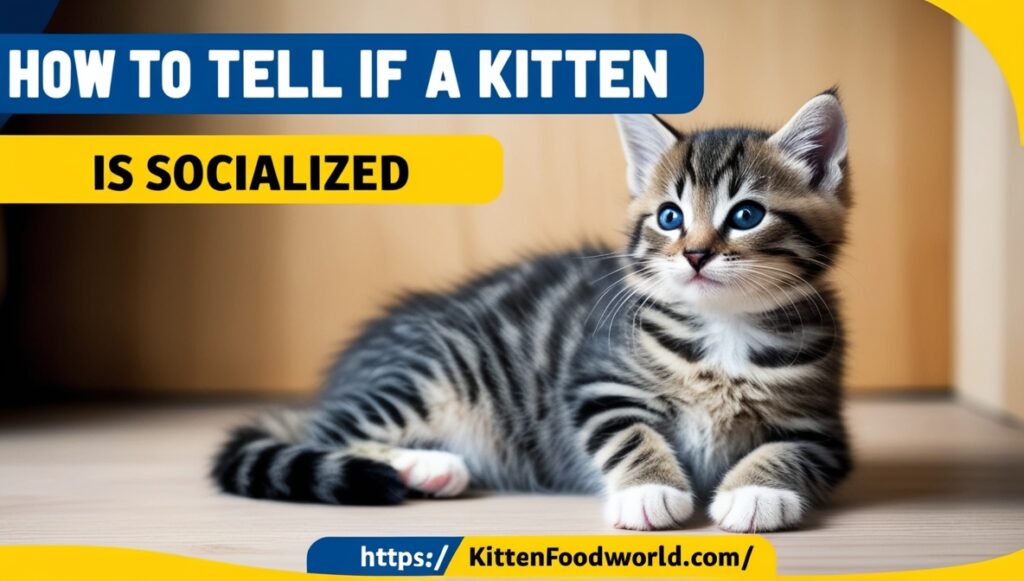 Confident kitten in a relaxed posture, symbolizing positive socialization and confidence building.