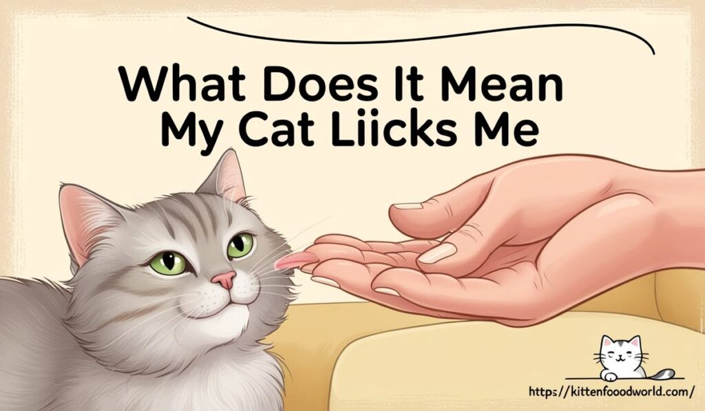 What Does It Mean When My Cat Licks Me