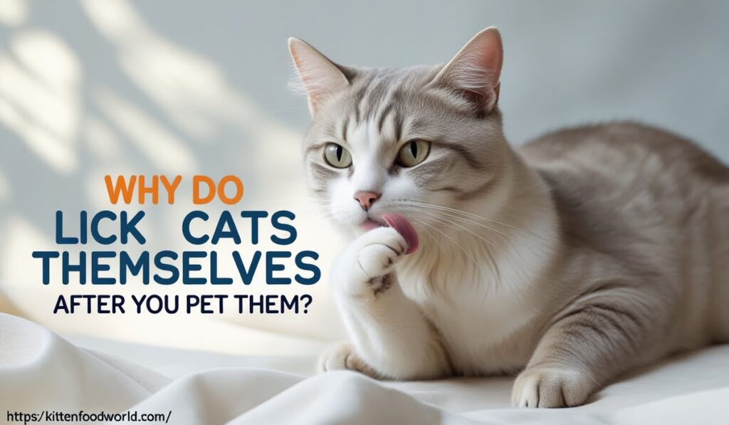 Why Do Cats Lick Themselves After You Pet Them